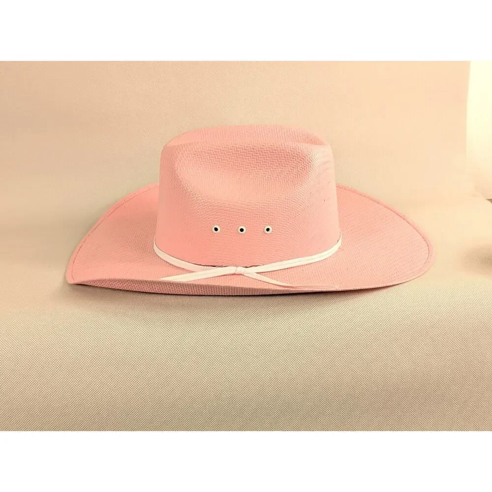 Twister Light Pink Straw Girls Cowboy Hat Youth XL